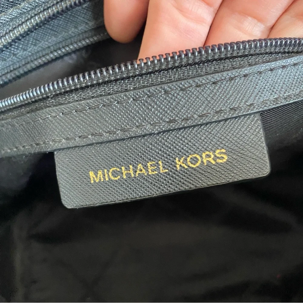 Michael Kors Selma Medium Metallic Leather Crossbody